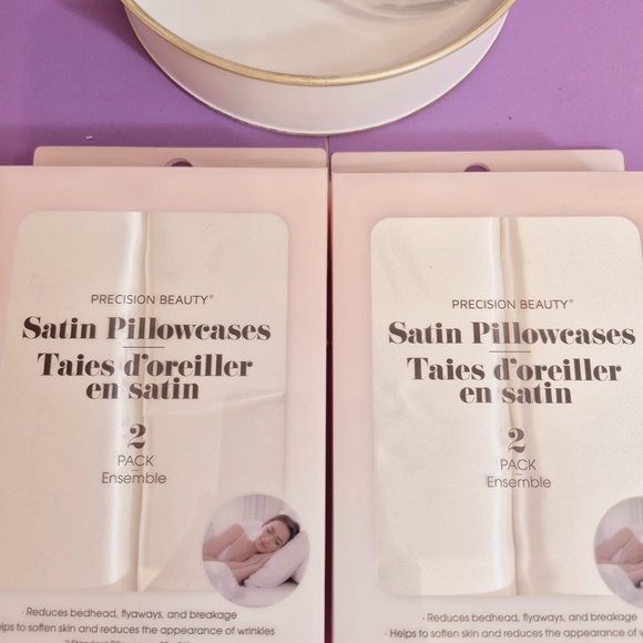 NEW 2 Sets of Satin Pillowcases - Picture 2 of 2